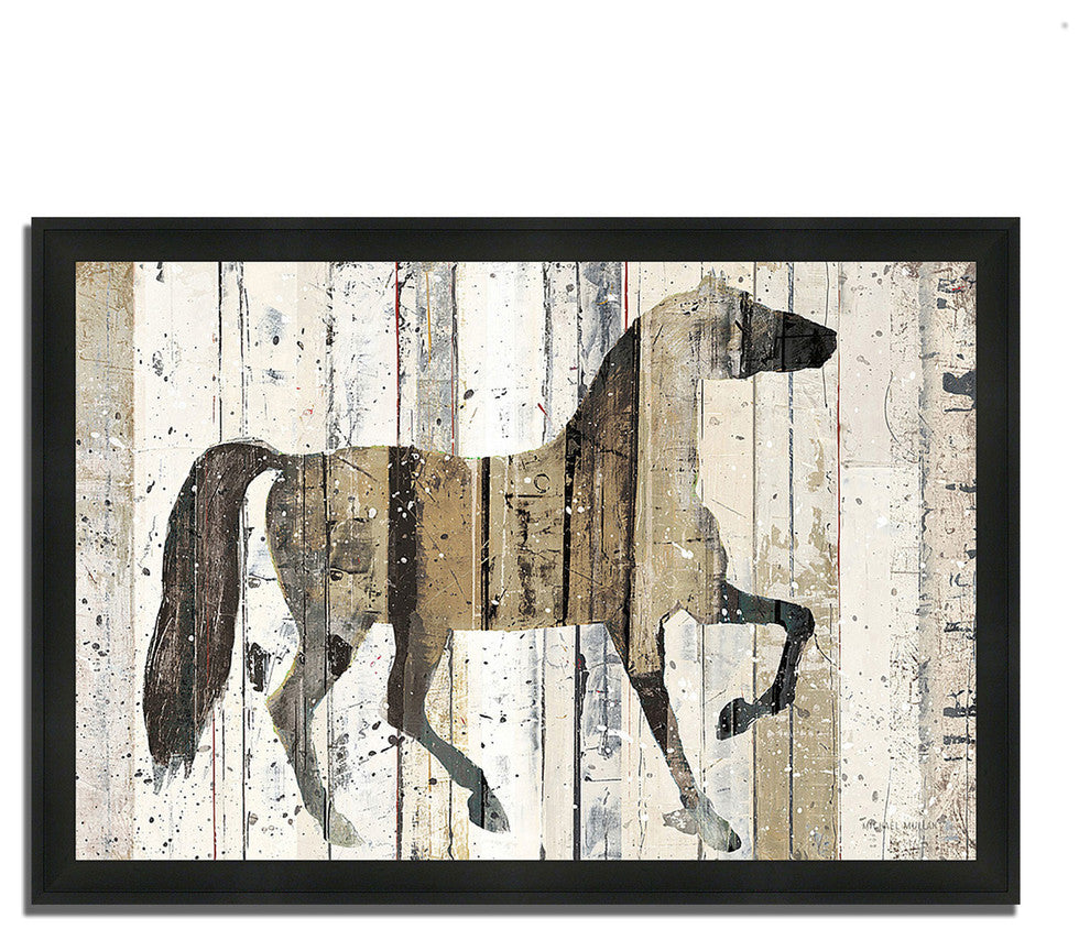 "Dark Horse" By Michael Mullan, Framed Painting Print, Ready To Hang