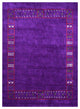 HAND KNOTTED LOOM SILK ECO-FRIENDLY RUGS-8'x10',Rectangle,Purple,Contemporary