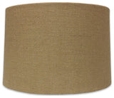 Royal Designs Shallow Drum Hardback Lampshade, Burlap, 9"x10"x7"