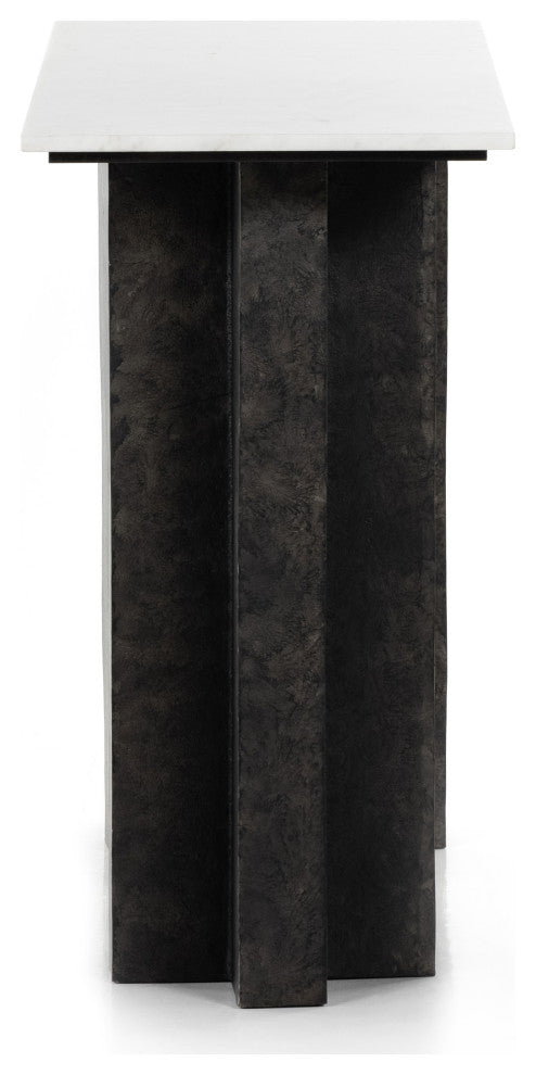 Terrell Console Table-Raw Black