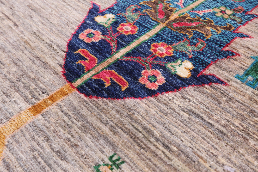 5' 9" X 8' 2" Tribal Persian Gabbeh Hand Knotted Wool Rug Q9969