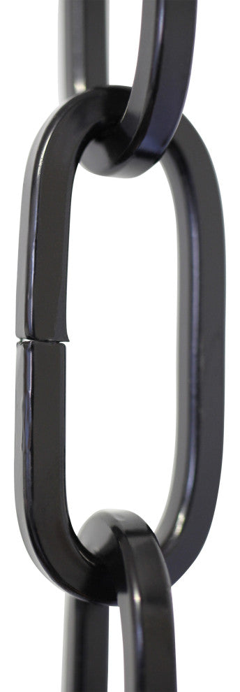RCH Hardware Steel Standard Link Chandelier Chain, Black, U45