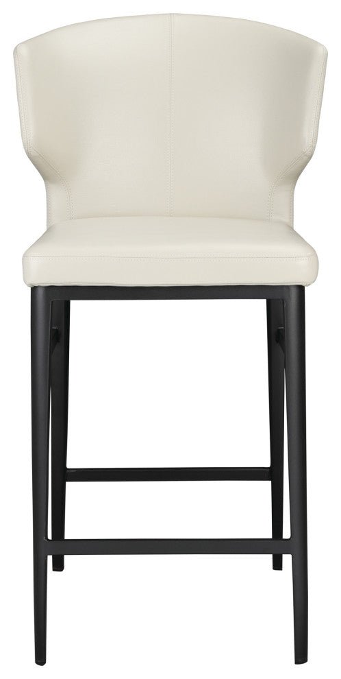 Contemporary Delaney Counter Stool Beige - Beige