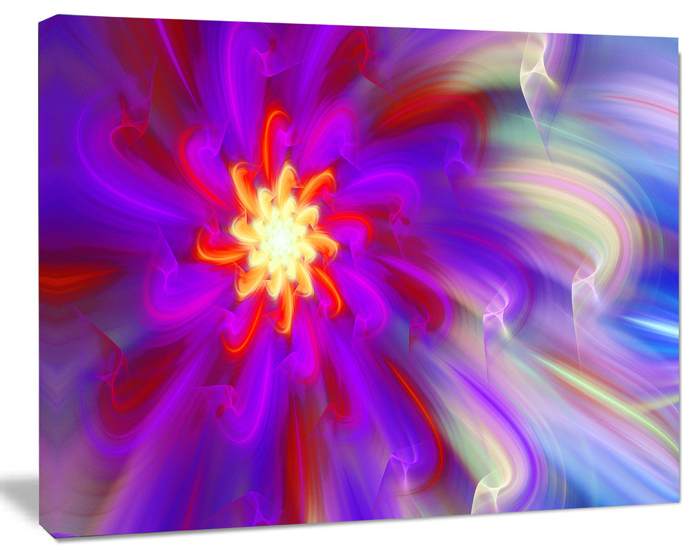 Beautiful Purple Flower Petals, Floral Canvas Art Print, 40"x30"