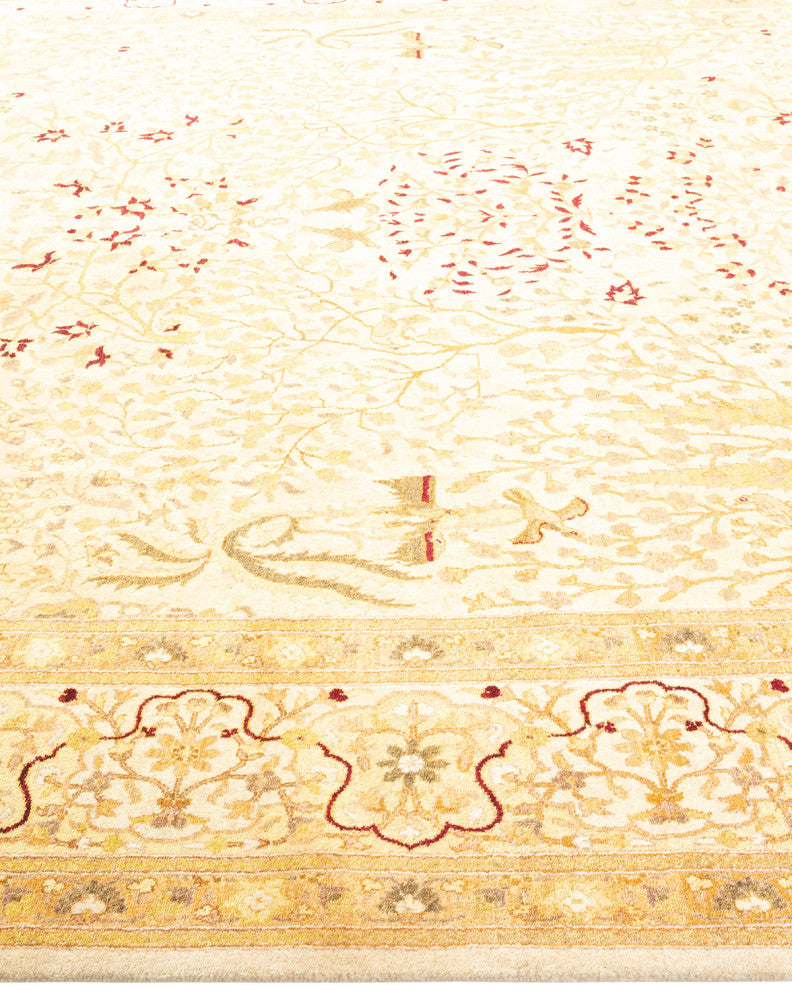 Mogul, One-of-a-Kind Hand-Knotted Area Rug Ivory, 8'1"x17'0"