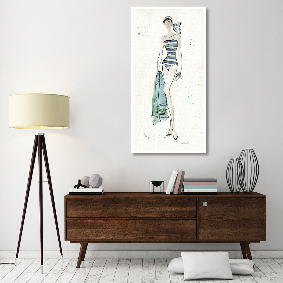 "Beach Divas V" Digital Paper Print by Anne Tavoletti, 32"x62"
