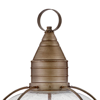 Hinkley Cape Cod 23.75" Large Post/Pier Mount Onion Lantern, Burnished Bronze