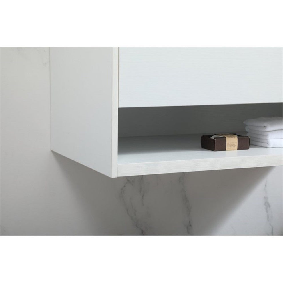 Elegant Decor Roman Bathroom Vanity White