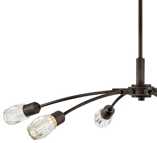 Fredrick Ramond Atera Large Single Tier Chandelier, Black Oxide