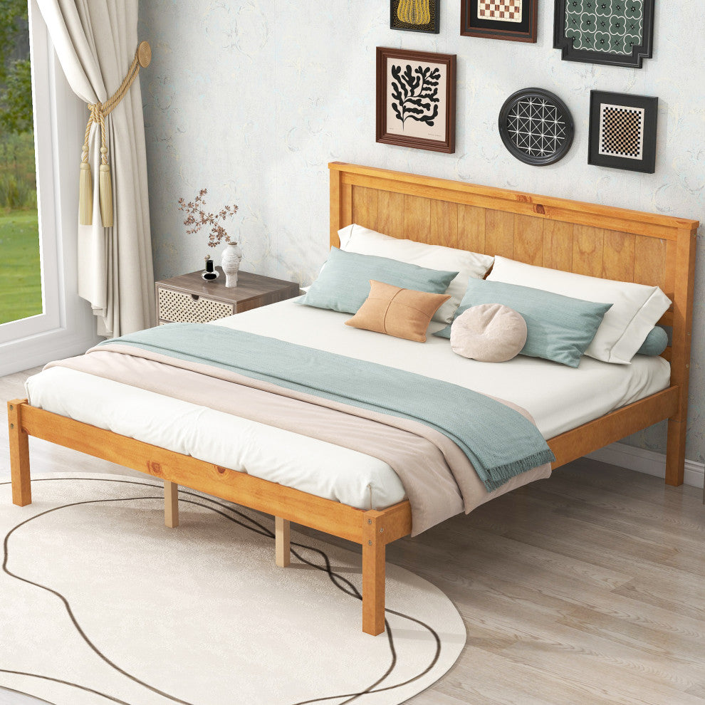 Gewnee Platform Bed Frame with Headboard