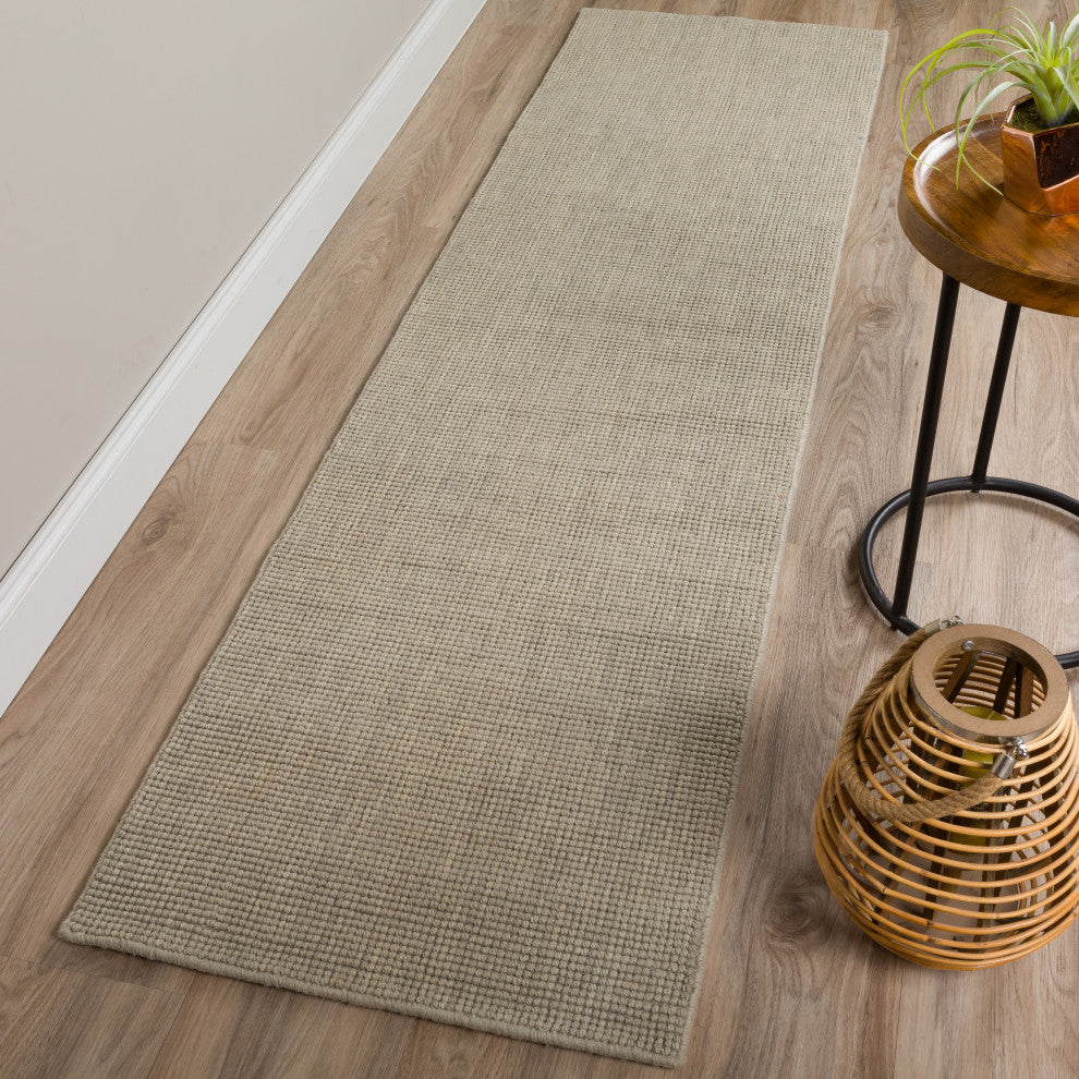Dalyn Monaco Sisal MC300 Silver 2'6"x16' Runner Rug