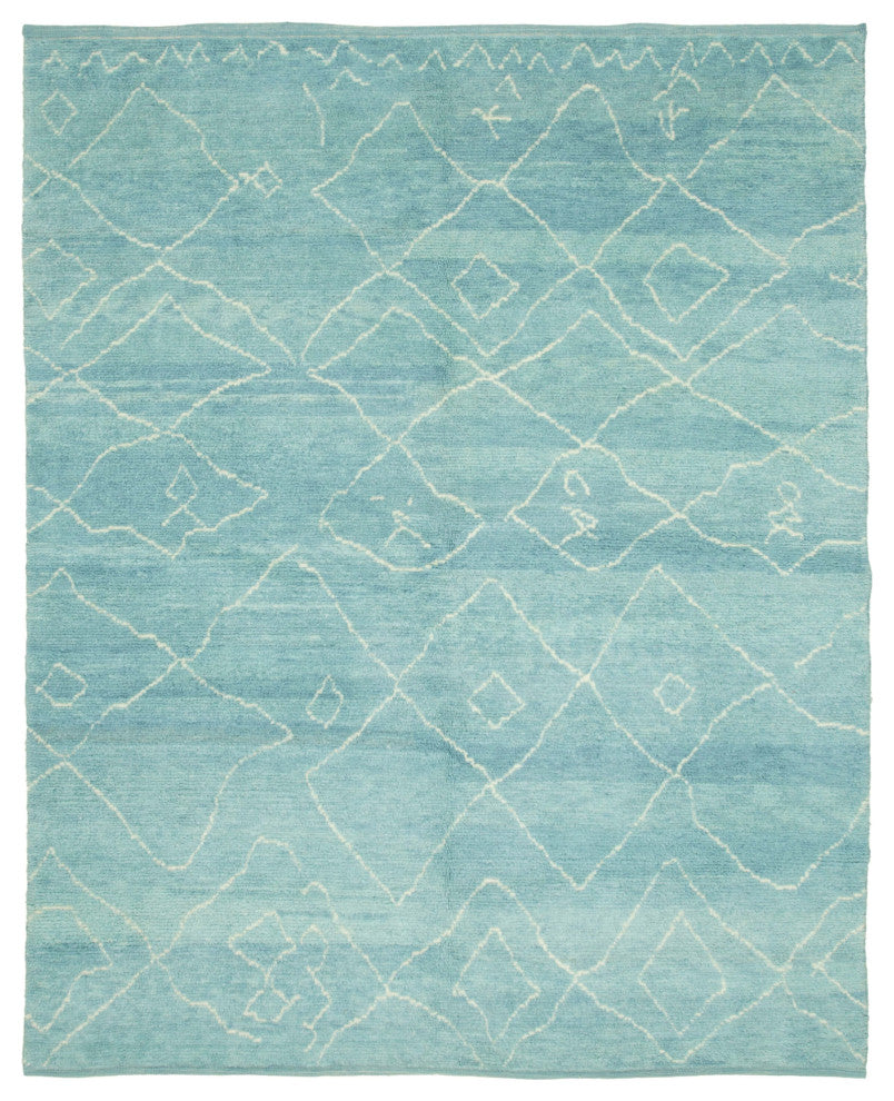 Rug N Carpet - Handmade Decorative 7' 9'' x 9' 7'' Moroccan Area Rug