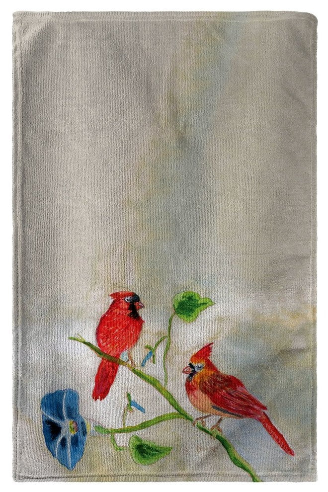 Betsy Drake Betsy's Cardinals Beach Towel