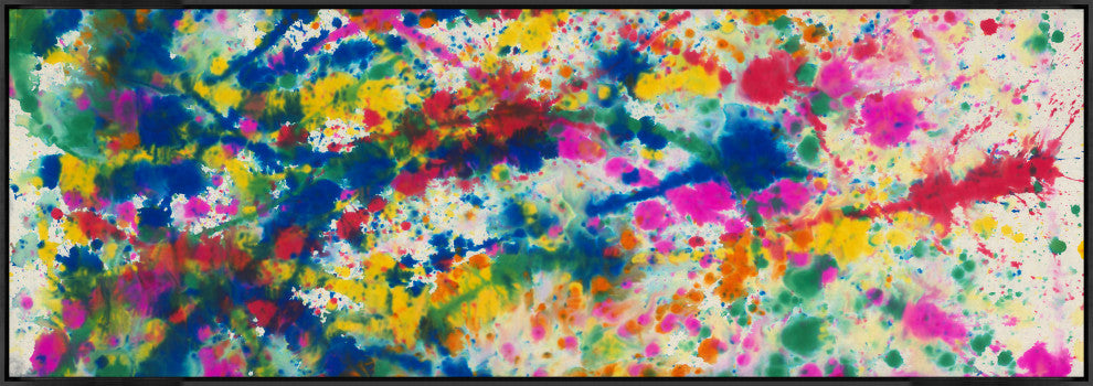 88x30 Smile Again II, Framed Artwork, Black