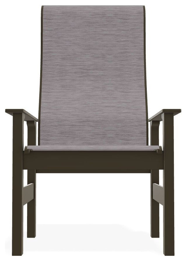 Leeward Sling Outdoor Supreme Armchair, Fossil/Beachwood