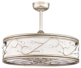 Thane 25 in. 6-Light Indoor Antique Silver Finish Ceiling Fan with Light Kit