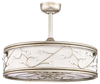 Thane 25 in. 6-Light Indoor Antique Silver Finish Ceiling Fan with Light Kit