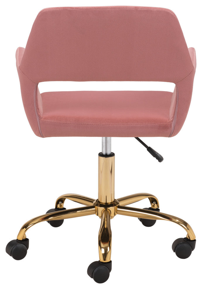 Athair Office Chair Pink/Gold