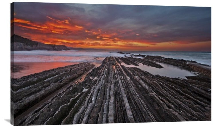 "Highway To Hell" Stretched Canvas Giclee by Mikel Lastra, 30x18"