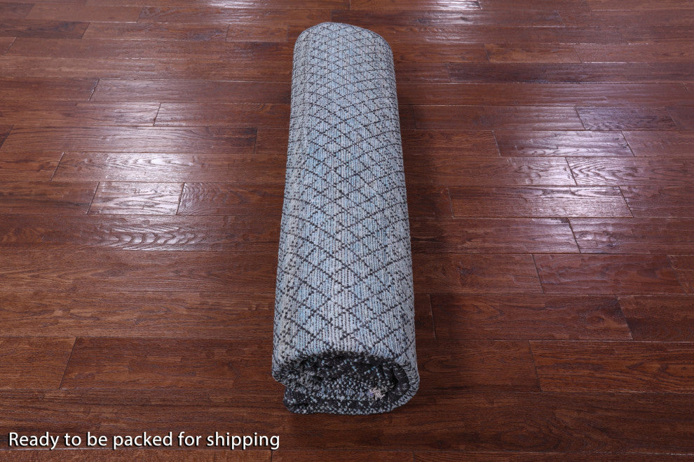 Wool & Silk Savannah Grass Hand-Knotted Rug 7' 10" X 10' 2" - Q15966