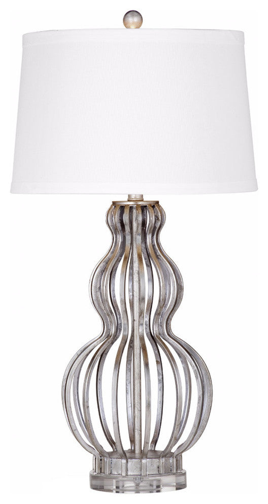 Silver Leaf Metal Sophie Table Lamp