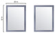 Marsyas 60" Dark Gray Double Vanity Carrara Marble Top Sinks, 24" Wall Mirrors