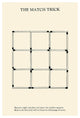 "The Match Trick - Two Perfect Squares" Paper Print by Retromagic, 22"x32"