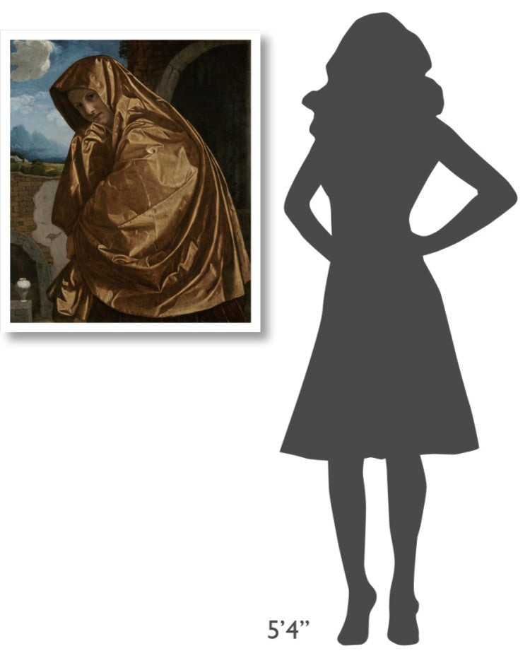 "Saint Mary Magdalene at the Sepulchre" Paper Art, 28"x32"