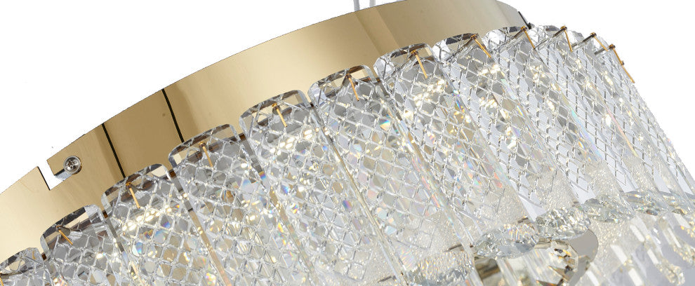 Bethel International FT106FM16G 1-Light LED Flush Mount, Gold
