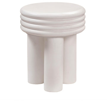 Delta Ivory Concrete Side Table