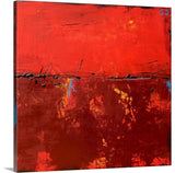 Red Moon Dawn Wrapped Canvas Art Print, 20"x20"x1.5"