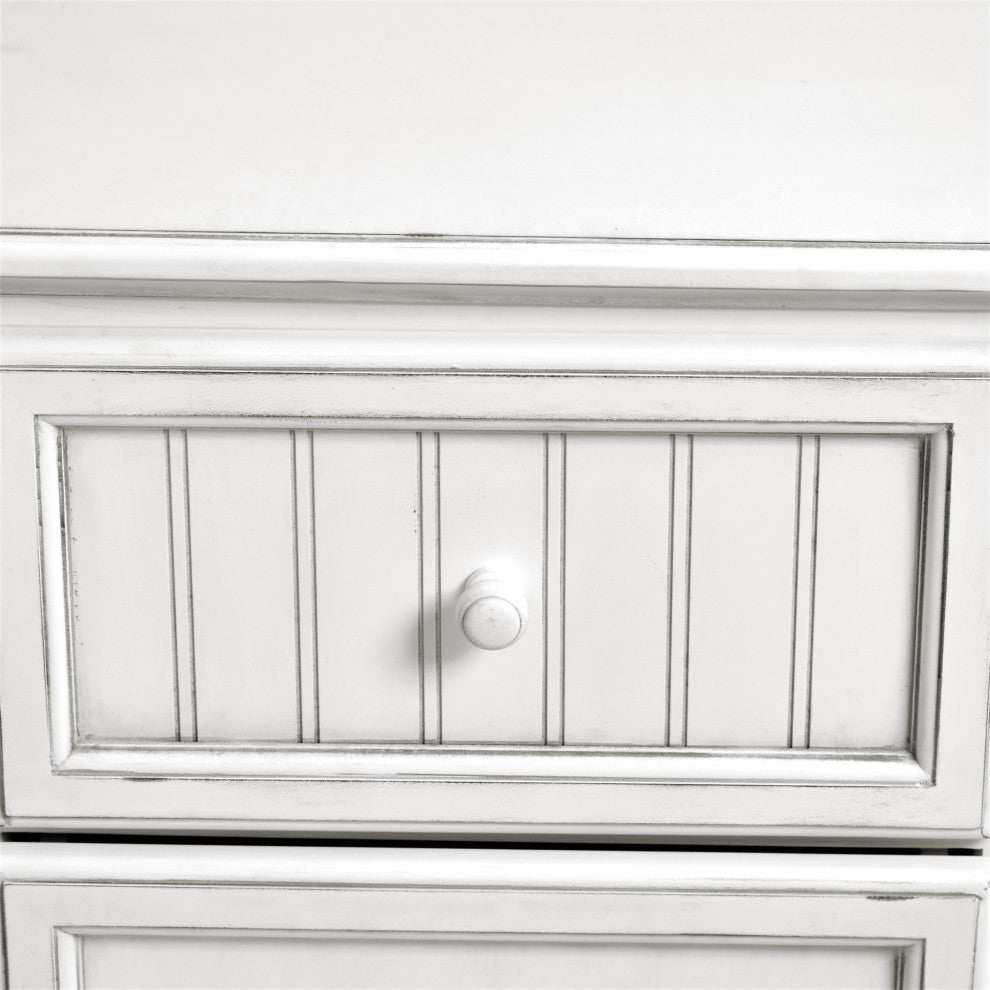 Monaco 2-Drawer Nightstand, White