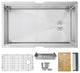 STYLISH Undermount 33" Stainless Steel Single-Bowl Workstation Kitchen Sink