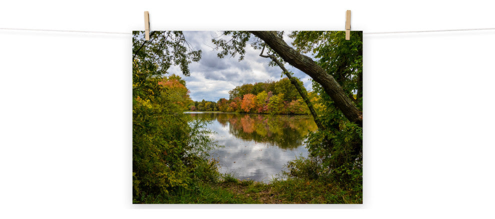 Lost in Autumn Color Landscape Photo, Rural Unframed Wall Art Print, 18" X 24"