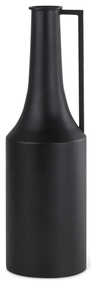 Aubrey Medium 18.0H Black Iron Flower Jug Vase