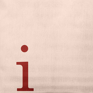 26"x26" Modern Monogram Decorative Throw Pillow, Maple Red