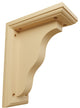 3 1/2"W x 7"D x 9"H Hamilton Traditional Bracket, Alder