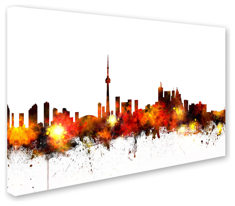 "Toronto, Canada Skyline III" Canvas Art by Michael Tompsett