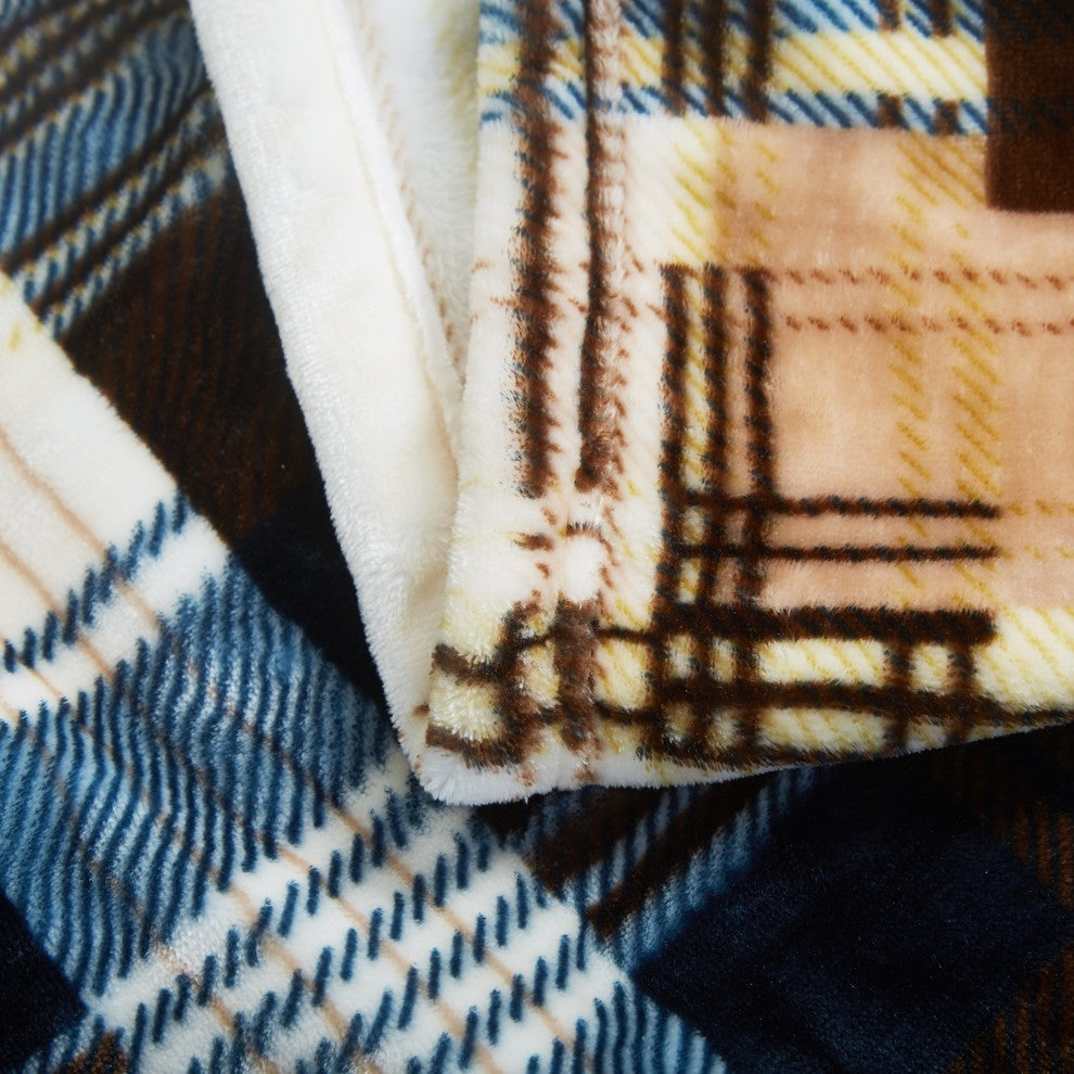 Tartan Plaid Super Soft Warm Winter Cabin Throw Blanket, 50"x60"