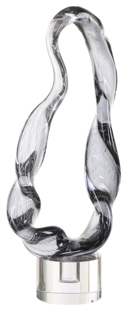 Uttermost Luminous Twist Glass Sculpture