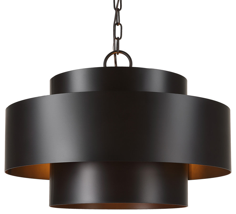 Uttermost 21585 Youngstown Dark Bronze 4 Light Pendant