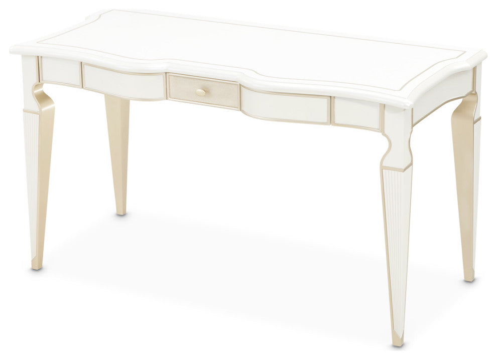 La Marisia Vanity Desk, Creamy Pearl
