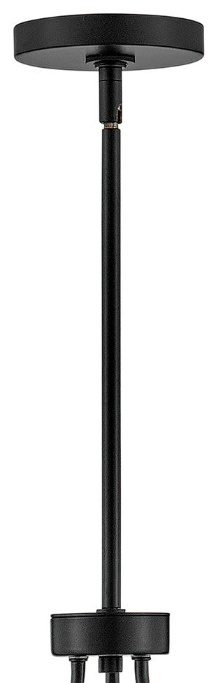 Lark 83159 Lazlo 12 Light 38"W Ring Chandelier - Black