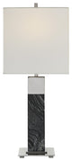 Uttermost Pilaster 1 Light 27" Tall Black Marble Table Lamp