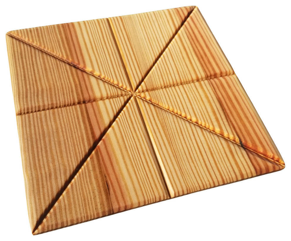 7" Square Reclaimed Wood Trivet