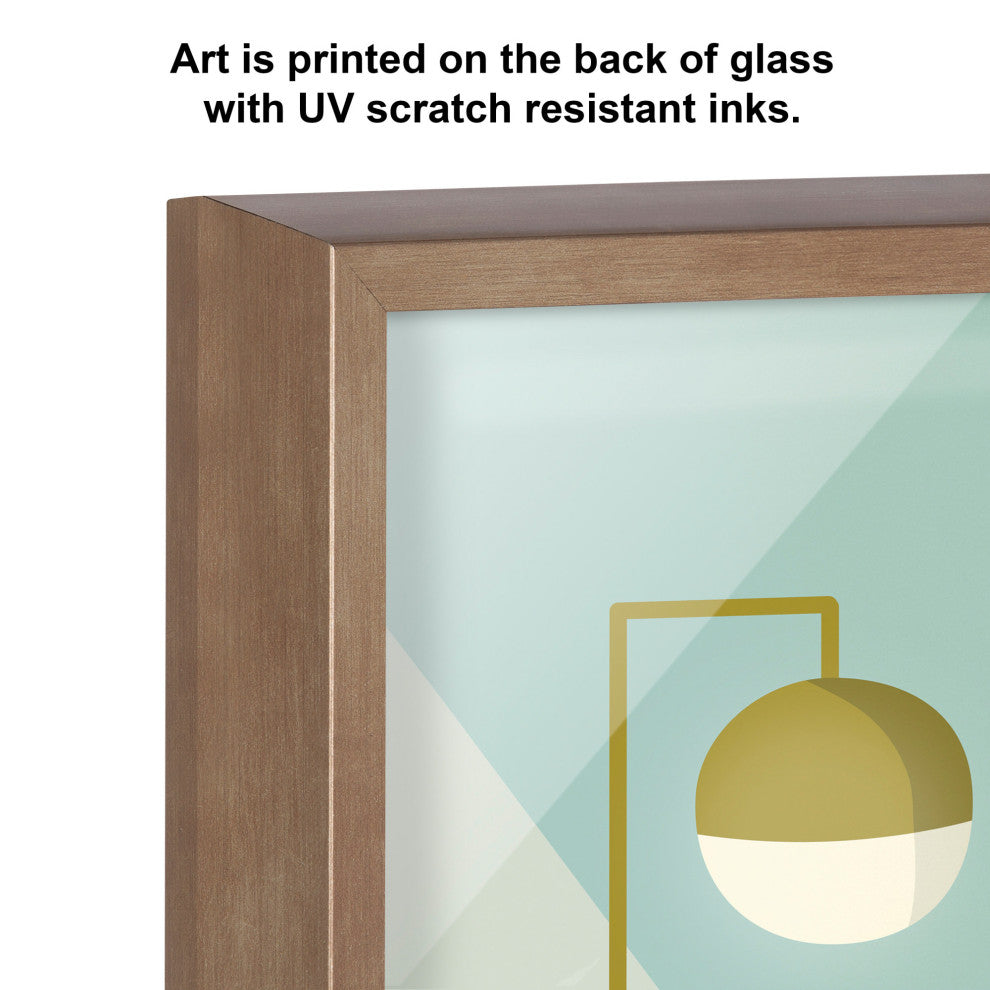 Blake Time to Relax Framed Printed Glass by Rachel Lee, Gold 18x24