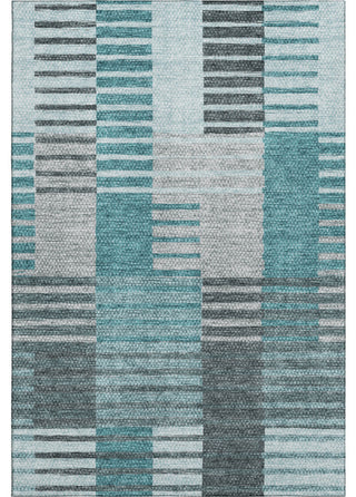 Premium Machine Washable Mayfield AMF687 Teal 5' x 7'6" Rug