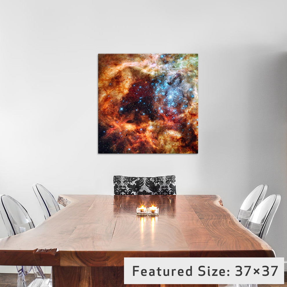 "R136 Star Cluster" Wrapped Canvas Print, 37x37x1.5
