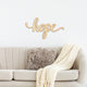 Hope Script Wood Word Wall Art Sign Unfinished, 36"x19"
