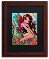 Natasha Wescoat 'Rainbow Angel' Art, Wood Frame, Black Mat, 11x14